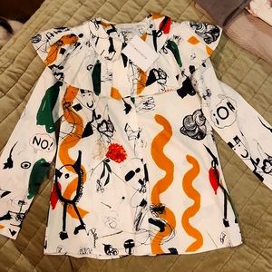 Wolf & Rita Alzira Girls bluse nwt Sz 12y